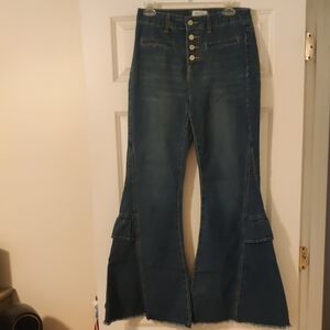 Stylish Denim Flare Jeans